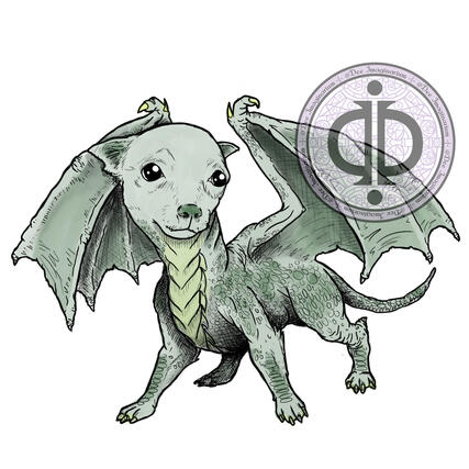 Nanceor (friend&#39;s dog, Nancy, made into a dragon)